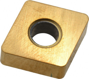 Kennametal CNGA433T0420 KY4400 Ceramic Turning Insert TiN Finish, Neutral, 12.9mm Long, 1/2" Inscribed Circle, 3/64" Corner Radius, 80° Diamond, Series KENLOC 1557676 - 03752482
