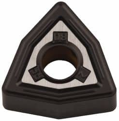 Kennametal WNMG332RP KCP10 Carbide Turning Insert TiCN/Al2O3 Finish, 6.52mm Long, 3/8" Inscribed Circle, 1/32" Corner Radius, 80° Trigon, Series KENLOC 3749293 - 08332629