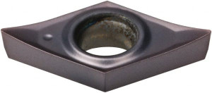 Kennametal DCGT3251HP KCU10 Carbide Turning Insert AlTiN Finish, 3/8" Inscribed Circle, 1/64" Corner Radius, 55° Diamond 4045263 - 45421260