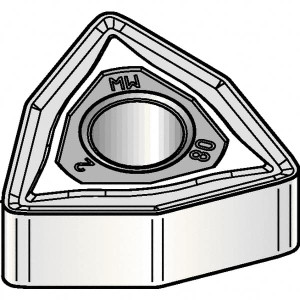 Kennametal WNMG433MW KCM15B Carbide Turning Insert TiOCN Finish, Neutral, 8.69mm Long, 1/2" Inscribed Circle, 3/64" Corner Radius, 80° Trigon, Series KENLOC 5640496 - 61276663 Kennametal WNMG433MW KCM15B Carbide Turning Insert TiOCN Finish, Neutral, 8.69mm Long, 1/2" Inscribed Circle, 3/64" Corner Radius, 80° Trigon, Series KENLOC 5640496 - 61276663
