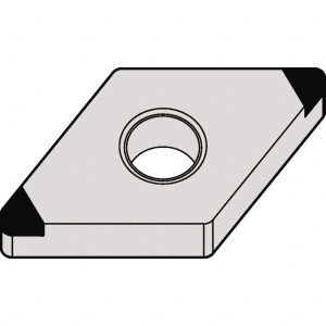 Kennametal DNGA431S0415MT KBH10 CBN Turning Insert 0.61" Long, 1/2" Inscribed Circle, 1/64" Corner Radius, 55° Diamond, Series Kenloc 6295930 - 38327235