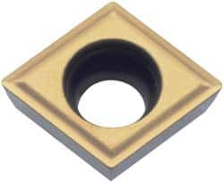 KYOCERA CPGT21.52 TN60 Cermet Turning Insert Uncoated, Neutral, 0.236" Long, 1/4" Inscribed Circle, 1/32" Corner Radius, 80° Diamond 8850413 - 77496917