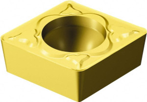 Sandvik Coromant CCMT431-MM 2025 Carbide Turning Insert TiCN/AI2O3/TiN Finish, 12.5mm Long, 1/2" Inscribed Circle, 1/64" Corner Radius, 80° Diamond 5724953 - 52072451