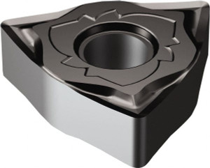 Sandvik Coromant WNGG431SGF 1105 Carbide Turning Insert TiAlN2 Finish, Neutral, 8.69mm Long, 1/2" Inscribed Circle, 1/64" Corner Radius, 80° Trigon, Series T-Max P 5909096 - 49452808