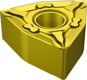 Sandvik Coromant WNMG432-MF 2025 Carbide Turning Insert TiCN/AI2O3/TiN Finish, 7.89mm Long, 1/2" Inscribed Circle, 1/32" Corner Radius, 80° Trigon 5756488 - 70651153