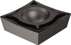 Sandvik Coromant CCGT21.50UM 1105 Carbide Turning Insert TiAlN2 Finish, Neutral, 6.45mm Long, 1/4" Inscribed Circle, 0.2mm Corner Radius, 3/32" Thick, 80° Diamond, Series CoroTurn 107 6075373 - 49435837