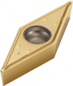 Seco Tools VBMT 221-F1 CP500 Carbide Turning Insert TiAlN/TiN Finish, 1/4" Inscribed Circle, 1/64" Corner Radius, 35° Diamond 02620529 - 60175536