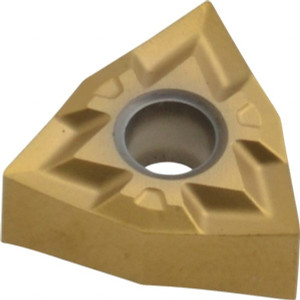 Seco Tools WNGP330.5MF1 CP200 Carbide Turning Insert TiAlN/TiN Finish, 3/8" Inscribed Circle, 0.008" Corner Radius, 3/16" Thick, 80° Trigon 00072302 - 88876933