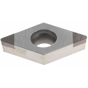 Tungaloy 2QP-DCMW070204 BX330 PCBN Turning Insert Uncoated, 1/4" Inscribed Circle, 1/64" Corner Radius, 55° Diamond, Series QP Mini-Tip 6817943 - 01686955