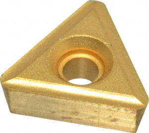 Value Collection TT-432 TCN55 Carbide Turning Insert TiN Finish, 1/2" Inscribed Circle, 1/32" Corner Radius, 60° Triangle TT-432-5COATED - 30104988