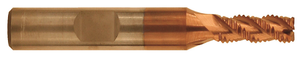 Precise 3 Flute TriJet-45 M42 8% Cobalt Roughing TiCN Coated Single End Mills