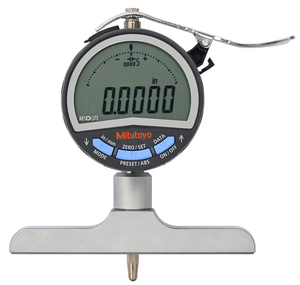 Mitutoyo Digital Depth Gauge - Range 0-8", 0,0005", 101,6mm Base - 547-218A