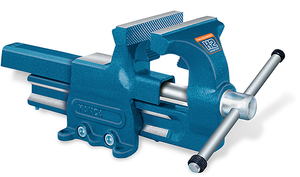 Kanca K2 Plumber's Vise, 5.5" Jaw Width, 7.5" Jaw Opening, 3" Jaw Depth, 26" Total Length - K2-140