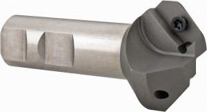 Everede Tool 30° Lead Angle, 1" to 1.553" Cut Diam, 1" Shank Diam, Indexable & Chamfer End Mill Takes 3 Inserts, APLT 347 Insert Style, CHM Toolholder, 3.2" OAL, 0.479" Max Depth of Cut 01258 - 00306530