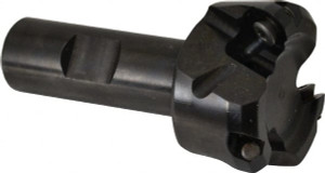 Kennametal 47° Lead Angle, 1.856" Cut Diam, 19.05mm Shank Diam, Indexable & Chamfer End Mill Takes 3 Inserts, OF.T 53AF.N Insert Style, KSOM Toolholder, 77.4mm OAL, 0.138" Max Depth of Cut 3093627 - 93274504