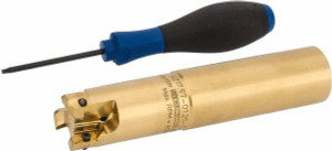 Seco Tools 1-1/4" Cutting Diam, 0.295" Max Depth of Cut, 1-1/4" Diam Cylindrical Shank Indexable Copy End Mill Takes 3 Inserts, XPKX12 Insert, R217.97 Toolholder 02450387 - 73941379