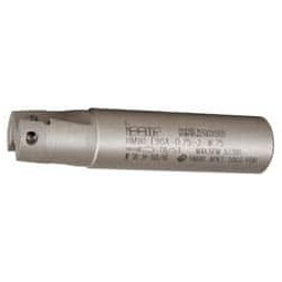 Iscar 3/4" Cut Diam, 0.394" Max Depth, 3/4" Shank Diam, Weldon Shank, 3.38" OAL, Indexable Square-Shoulder End Mill HM90 E90A-10 Toolholder, Uses AP1003, HM90 AP1003 Insert Style, 90° Lead Angle, Series Heli2000 3101948 - 60841046
