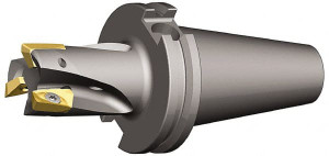 Kennametal 1-1/2" Cut Diam, 0.71" Max Depth, 1-1/4" Shank Diam, Cylindrical Shank, 10" OAL, Indexable Square-Shoulder End Mill Mill 1-18 Toolholder, Uses EC18, EP18 Insert Style, 0° Lead Angle 2267539 - 73005100