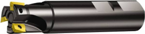 Sandvik Coromant 1-1/2" Cut Diam, 15.6972mm Max Depth, 1-1/4" Shank Diam, Weldon Shank, 4-1/2" OAL Indexable Square-Shoulder End Mill CoroMill xAE 390 Toolholder, Uses R390-17 Insert Style, 90° Lead Angle, Through Coolant 5740174 - 30138234