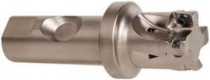 Seco Tools 1-1/4" Cut Diam, 0.433" Max Depth, 1" Shank Diam, Weldon Shank, 4-1/4" OAL Indexable Square-Shoulder End Mill R217.69-12A Toolholder, Uses XO.X 1204 Insert Style, 90° Lead Angle, Through Coolant, Series Super Turbo 02688976 - 83251322