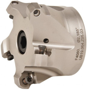 Walter Tools 3" Cut Diam, 1" Arbor Hole, 4mm Max Depth of Cut, 43° Indexable Chamfer & Angle Face Mill Takes 5 Inserts, ODM. 0605, ODH. 0605 Insert, Series F4080 5329269 - 45428448