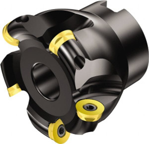 Sandvik Coromant 2-1/2" Cut Diam, 6.3mm Max Depth, 1" Arbor Hole, 50mm High, Indexable Copy Face Mill Takes 7 Inserts, R300-1340 Insert Style, RA300 Toolholder Style, Through Coolant, Series CoroMill 300 5739459 - 31799752