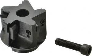 APT 2-1/2" Cut Diam, 3/4" Arbor Hole Diam, 2" Max Depth, Indexable Square-Shoulder Face Mill Takes 5 Inserts, 0/90° Lead Angle, 2" High, TPC 32., TPG 32., TPU 32. Insert Style, Series EMS EMS250 - 03131554