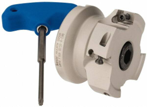 Iscar 2-1/2" Cut Diam, 1" Arbor Hole Diam, 0.56" Max Depth, Indexable Square-Shoulder Face Mill Takes 4 Inserts, 0/90° Lead Angle, 1-3/4" High, AD1505, HM90 AD1505 Insert Style, Series HM90 3102109 - 82556564