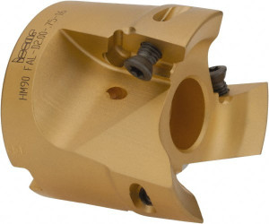 Iscar 2" Cut Diam, 3/4" Arbor Hole Diam, 0.622" Max Depth, Indexable Square-Shoulder Face Mill Takes 3 Inserts, 0/90° Lead Angle, 1-3/4" High, HM90 APCR 1605. Insert Style, Series HM90 3102769 - 06061774
