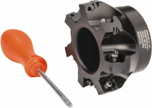 Kennametal 3" Cut Diam, 1" Arbor Hole Diam, 0.361" Max Depth, Indexable Square-Shoulder Face Mill Takes 7 Inserts, 0/90° Lead Angle, 1-3/4" High, SD.T 43 Insert Style, Series KSSM 1024932 - 01038363