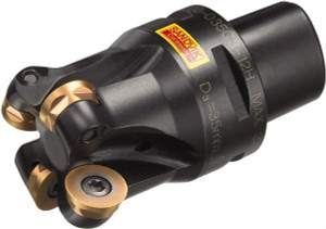 Sandvik Coromant 39.3mm Cut Diam, 1-31/32" Arbor Hole Diam, 6.3mm Max Depth, Indexable Square-Shoulder Face Mill Takes 3 Inserts, 0° Lead Angle, 2" High, R300-1340 Insert Style, Through Coolant, Series CoroMill 300 5738759 - 61442489