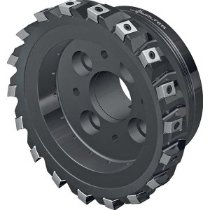 Walter Tools 152.4mm Cut Diam, 38.1mm Arbor Hole Diam, 3mm Max Depth, Indexable Square-Shoulder Face Mill Takes 13 Inserts, 90° Lead Angle, 62.99mm High, LN.U1306R Insert Style, Through Coolant, Series F5141 6592070 - 47090378