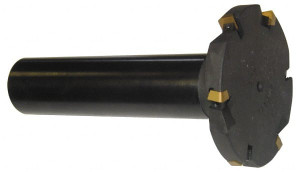 Cutting Tool Technologies Shank Connection, 3/8" Cutting Width, 1/4" Depth of Cut, 1" Cutter Diam, 1 Tooth Indexable Slotting Cutter 3/4" Shank Diam, DSSC Toolholder, 1215 Insert, Right Hand Cutting Direction DSSC-030 - 86820198