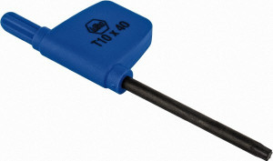 Iscar T10 Torx Key For Threading & Toolholders, Insert Screw Compatible, C4, C5, E16, GEHI, HSK, IM50, SE, SI Compatible 7000902 - 52740404