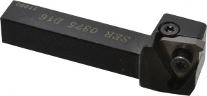 Carmex 2-1/2" OAL Right Hand External Indexable Threading Toolholder 3/8" x 0.38" Shank, Uses 16ER Inserts, SE Toolholder, Series SER SER0375D16 - 08700155