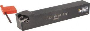 Iscar 5" OAL Right Hand External Indexable Threading Toolholder 3/4" x 3/4" Shank, Uses K 16 Inserts, SE Toolholder, Series SER 3800027 - 60873049