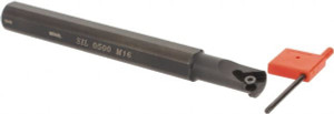 Iscar 6" OAL Left Hand Internal Indexable Threading Toolholder 5/8" x 5/8" Shank, Uses M 16 Inserts, SI Toolholder, Series SIL 3800130 - 60873346