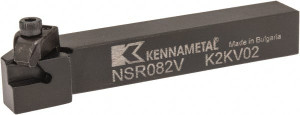 Kennametal 88.9mm OAL Right Hand External Indexable Threading Toolholder 12.7mm x 12.7mm Shank, Uses N.2R Inserts, NS Toolholder, Series Top Notch 1097608 - 64924145