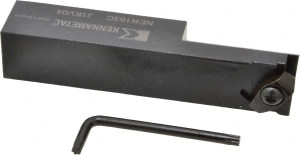 Kennametal 127mm OAL Right Hand External Indexable Threading Toolholder 25.4mm x 25.4mm Shank, Uses N.3L Inserts, NE Toolholder, Series Top Notch 1097562 - 64924038