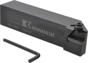 Kennametal 152.4mm OAL Left Hand External Indexable Threading Toolholder 31.75mm x 31.75mm Shank, Uses N.4L Inserts, NS Toolholder, Series Top Notch 1097264 - 64924004