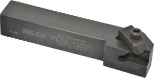 Tool-Flo 4-1/2" OAL Left Hand External Indexable Threading Toolholder 3/4" x 3/4" Shank, Uses FL 3L Inserts, FLS Toolholder, Series FLSL 93301216B - 75001305
