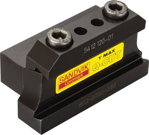 Sandvik Coromant Tool Block Style 151.2, 3/4" Blade Height, 3.1496" OAL, 1.7902"& OAH, Indexable Cutoff Blade Tool Block 3/4" Shank Height, 1-1/4" Shank Width, Series T-Max Q-Cut 5756998 - 04638169