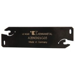 Kennametal A2BNSN Double End Neutral Indexable Cutoff Blade 26mm High x 2.4mm Wide x 90mm OAL, 3mm Insert Width, Series A2 Cut-Off 1878099 - 64924368