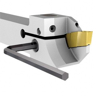 Iscar 0.087" to 0.118" Width, External Left Hand Indexable Grooving Toolholder 4" OAL, 1/2" x 1/2" Shank, Uses GI.., TIP Inserts, GHS Toolholder, Through Coolant, Series Cut Grip, JetHPLine 2801930 - 57693491