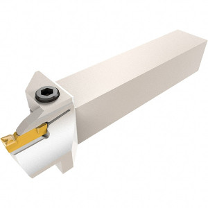 Iscar 0.98" Max Depth, 0.197" to 0.197" Width, External Right Hand Indexable Face Grooving Toolholder 6" OAL, 1" x 1" Shank, Uses DGN.., GRIP 50.., HFPR 5004 Inserts, HFH Toolholder, Series Heliface 2500129 - 52721552