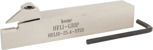 Iscar 0.197" Min Width, External Right Hand Indexable Grooving Toolholder 6" OAL, 1" x 1" Shank, HELI Toolholder, Series Heli-Grip 2500454 - 52720133