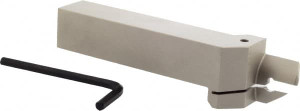 Iscar 0.98" Max Depth, 0.157" to 0.157" Width, External Right Hand Indexable Face Grooving Toolholder 6" OAL, 1" x 1" Shank, Uses DGN 4.., GRIP 4.., HFPR 4004 Inserts, HFH Toolholder, Series Heliface 2500201 - 52721495