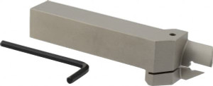 Iscar 0.98" Max Depth, 0.157" to 0.157" Width, External Right Hand Indexable Face Grooving Toolholder 6" OAL, 1" x 1" Shank, Uses DGN 4.., GRIP 4.., HFPR 4004 Inserts, HFH Toolholder, Series Heliface 2500203 - 52721537