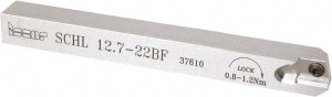 Iscar 0.315" Max Depth, 0.02" to 0.098" Width, External Left Hand Indexable Grooving Toolholder 4.921" OAL, 1/2" x 1/2" Shank, Uses SCIL 22, SCIR 22 Inserts, SCH Toolholder, Series Swisscut 2802077 - 53538427