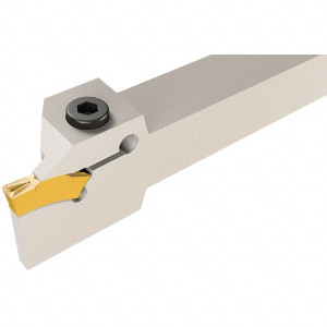 Iscar 9mm Max Depth, 4mm to 5mm Width, External Left Hand Indexable Grooving Toolholder 100mm OAL, 16mm x 16mm Shank, Uses TGM... Inserts, TGD Toolholder, Series Top Grip 2850081 - 60878063
